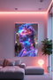 Wallity Pintura Decorativa de Vidrio Templado 70 x 100 cm Multicolor